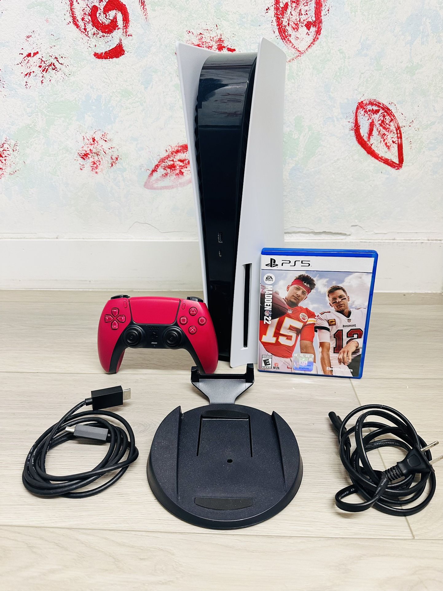 Sony PlayStation 5 - 825GB , Bonus 1 Game Madden 22 ( Used Very New )
