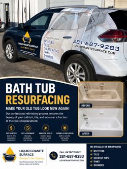 Like New looking Bathtubs - Sinks- counter tops restoration/Resurfacing