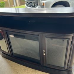 Tv Stand w/Chimney