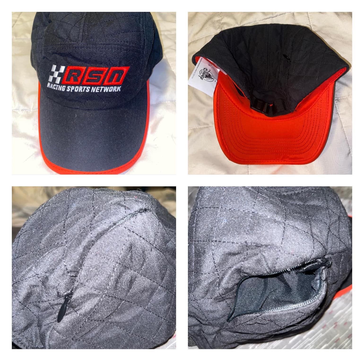 DISNEY/PIXAR CARS “Racing Sports Network” Hat (NWT) *STRAP ADJUST* WITH ZIPPER POCKET!