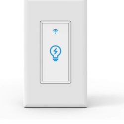 Smart Light Switch, arVin 2.4Ghz WiFi Light Switch in Wall, Single-Pole, No Hub Required, Timer, Remote APP Phone Control Works with Alexa and Google 