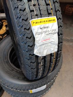 New set of tires 225 75 15 st 10 ply