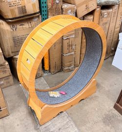 Large Wooden Cat Exercise Wheel