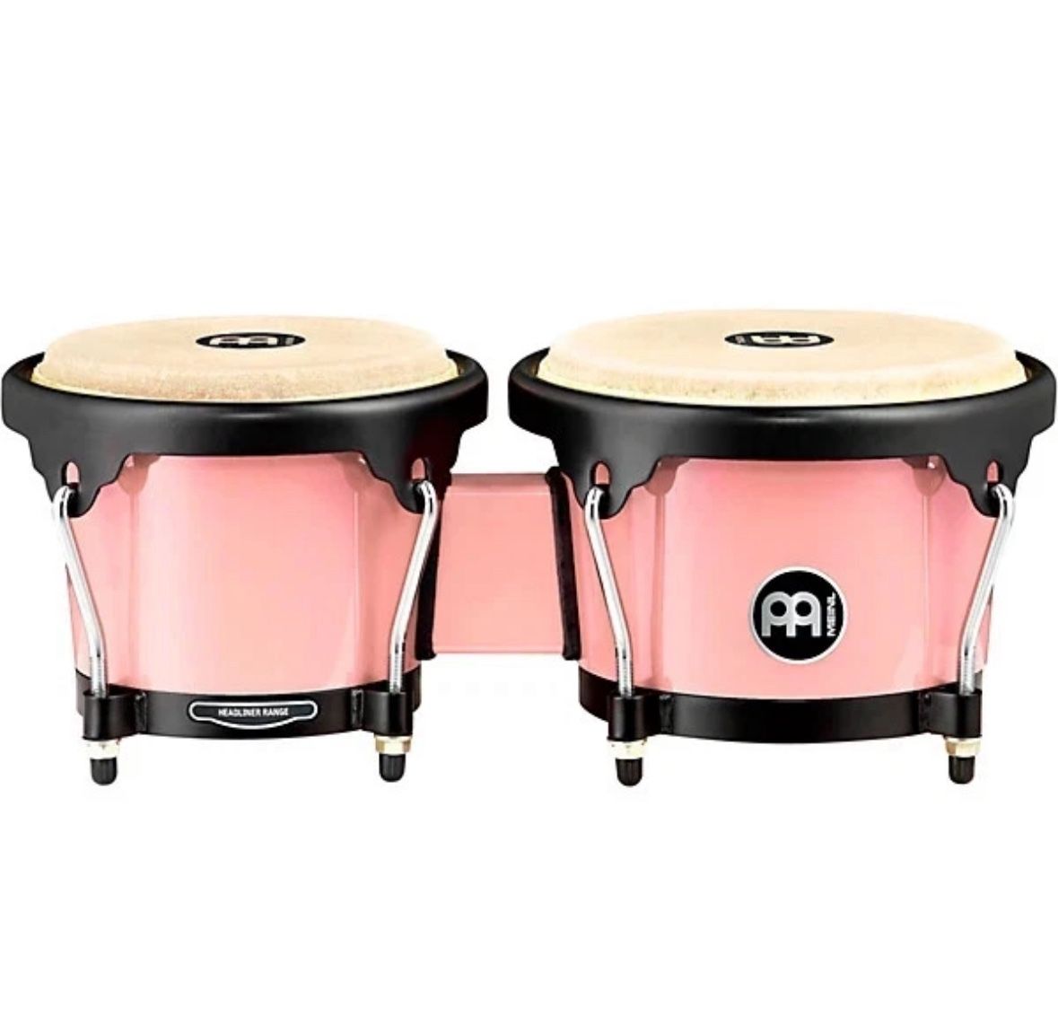 Meinl Headliner Series Bongos Flamingo Pink 6.5" & 7.5" Hand Drum