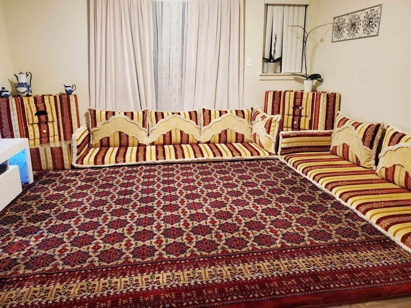 Arabic Mediterranean Sofa Mat Couch Set