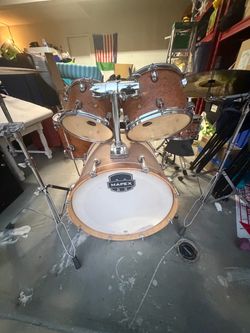 Mapex 5-Piece Drum Set – Complete Kit with Cymbals – $450 OBO