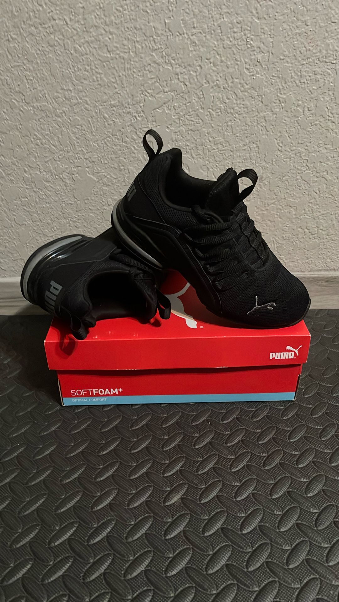 Puma AXELION BIG KID 'BLACK DARK COAL'