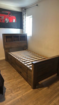 Twin bed frame for sale and in good condition