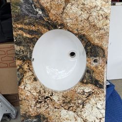 Granite Bathroom Vanity & Sink