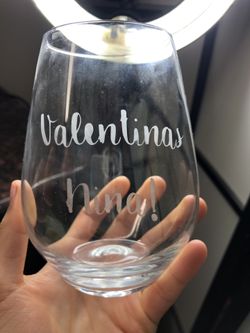 Custom wine glass