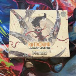 Riftbound League Of Legends Spiritforge Booster box display