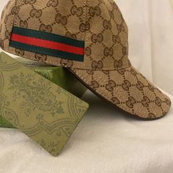 Gucci. Brown  Hat Come With Adjusted Straps 
