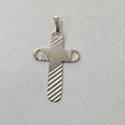 Silver Cross Charm