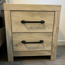 Ashley Cambeck 2-Drawer Nightstand w/ USB – Whitewash