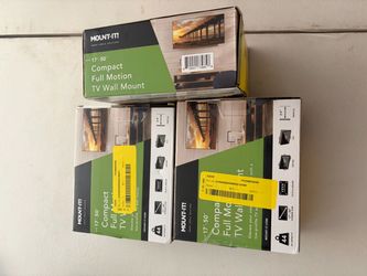 Mount-It! Compact Full Motion TV Wall Mount 3-Pack