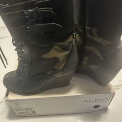 Aldo Army Fatigue Boots Size 8 