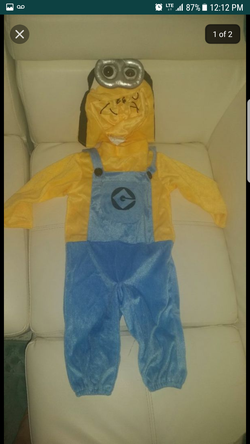 Minions costume 6-12 months
