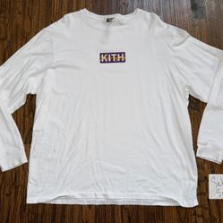 Kith Los Angeles In-Store Exclusive Purple Box logo L/S T-Shirt size XXL