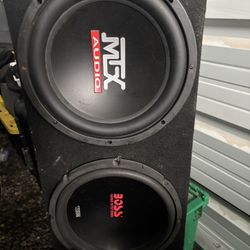 Two 12 Inch Roofers And A 2500 W Amp