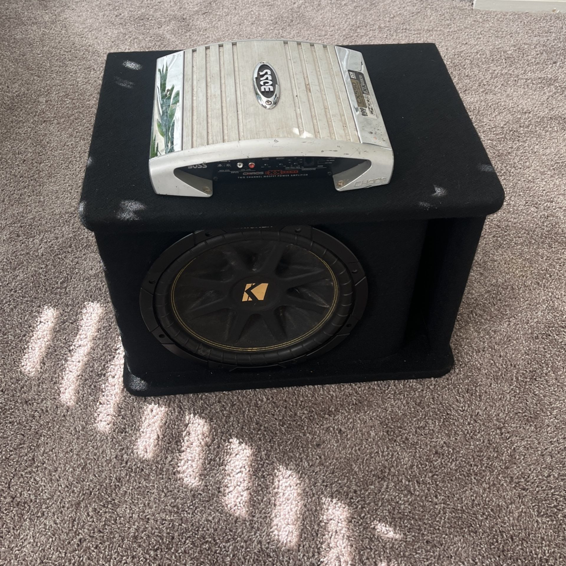 Amp And Speaker with Box