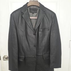 Men's Black Leather Jacket