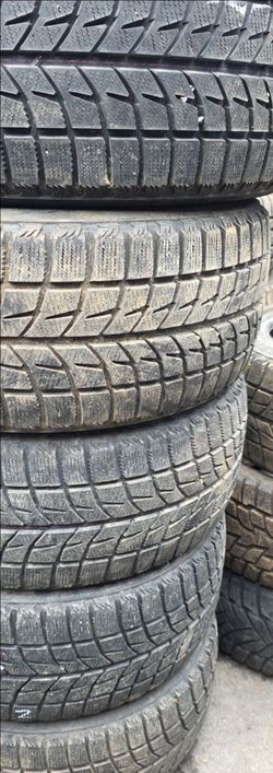 Snow tires high tread used tires $60/70 each get it now LIMITED have most sizes free installation