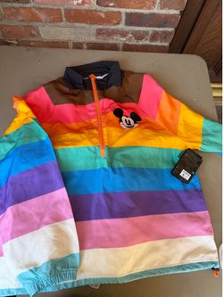 Disney Mickey Mouse 3/4 Zip Pullover Jacket Disney Pride Collection Adult 2xNWT