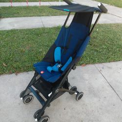 Good Baby "Pockit" Foldable Stroller Compact Lightweight Travel Minimalist Design - Airplane Carry on Compliant - all terrain double wheels