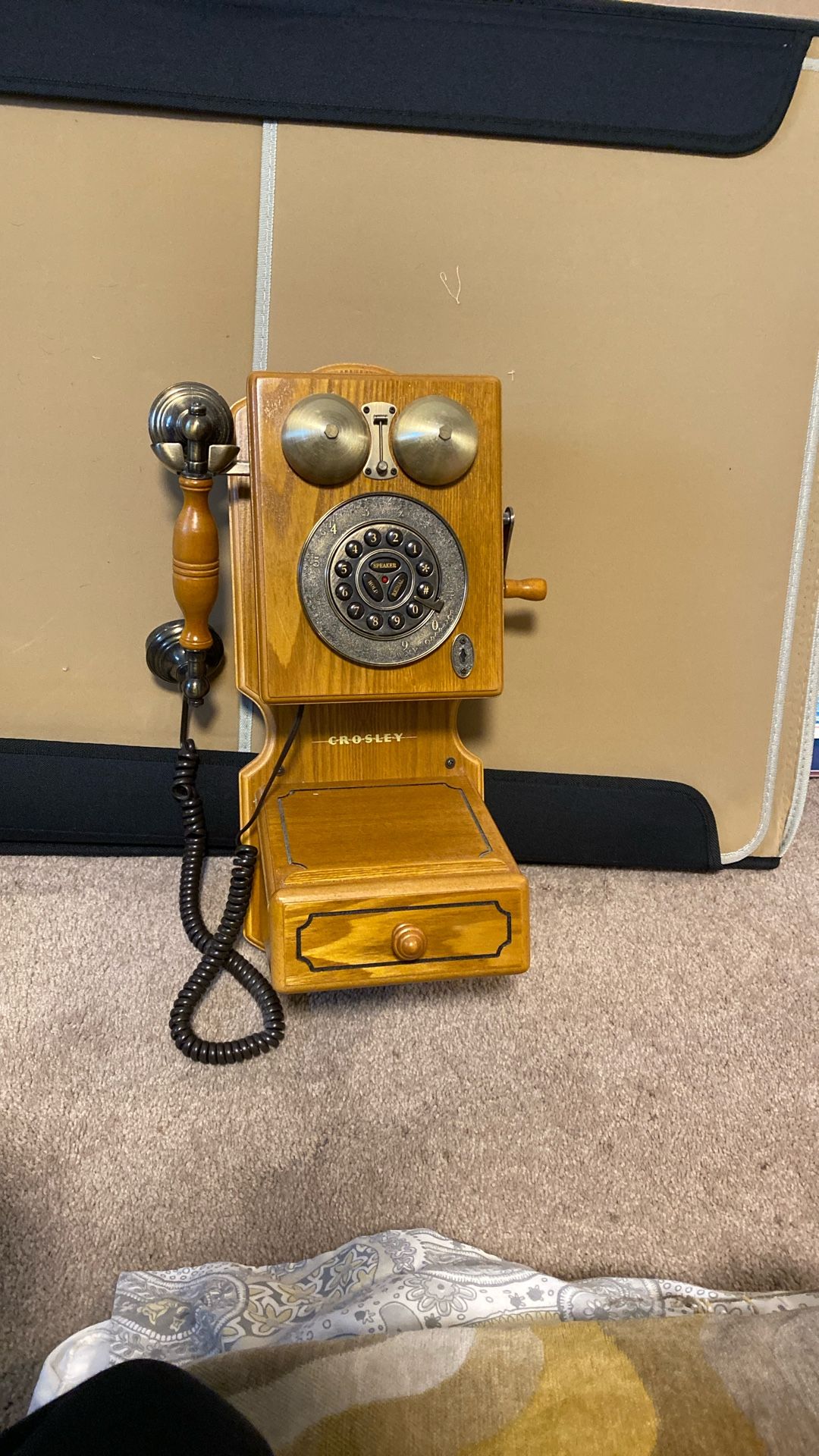 Crosley Oak Phone