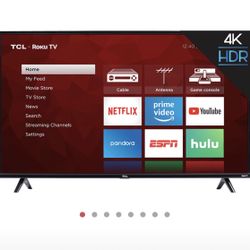 TLC 50” Roku 4K UHD Smart TV