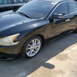 Black 2010 Nissan Maxima Se. Black 