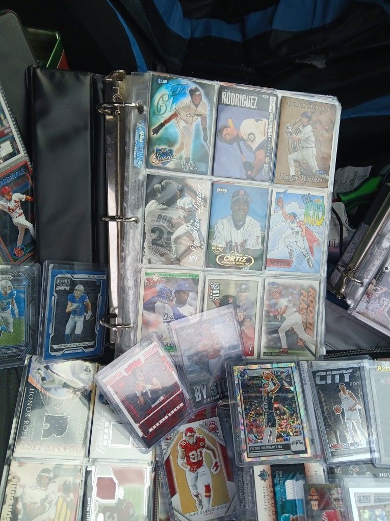 Sports Card Collection - 4 Wenbenyama Rookies - D Ortiz Rookies - Autos - Numbered - Game Worn - Parallels & Refractors