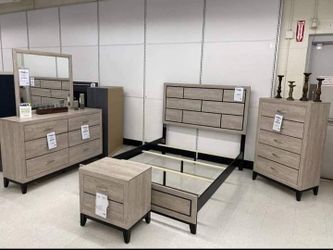 Akerson Bedroom Set Bed Nightstand 