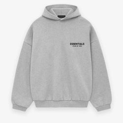Essentials FW24 Light Gray Hoodie Size L