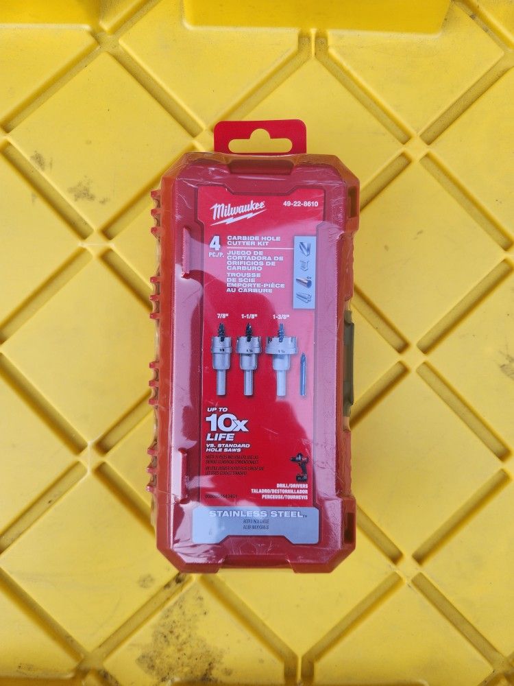 Milwaukee
Carbide Hole Cutter Kit (4-Piece)