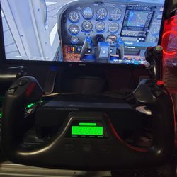 Flight Simulator Yoke And Throttle