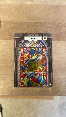 Neopets Battledome TCG Jeran Royal Rare Champions Of Meridell Stained Glass