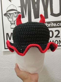 Crochet Devil Bucket Hat