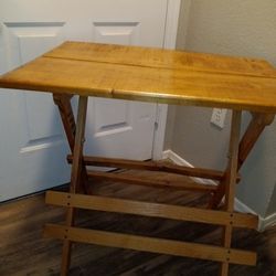 Large Solid Wood Heavy Folding Table 
