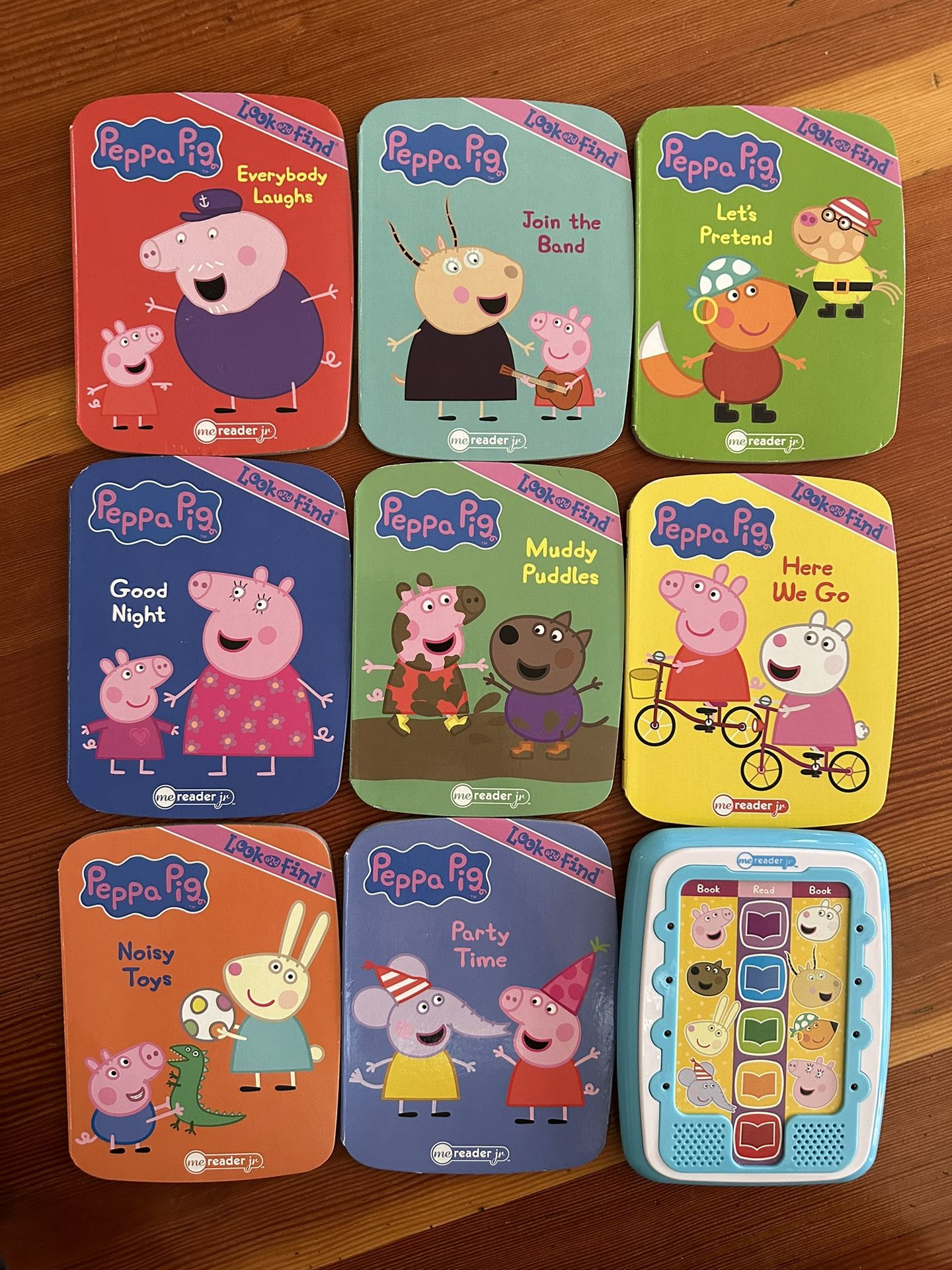 Peppa Pig - Electronic Me Reader Jr and 8 Look and Find Sound Book Library