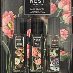 Nest Fragrances Rollerball Trio, Cocoa Woods, Wild Poppy, Indigo *discontinued*