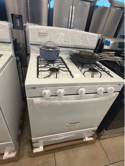 White gas range