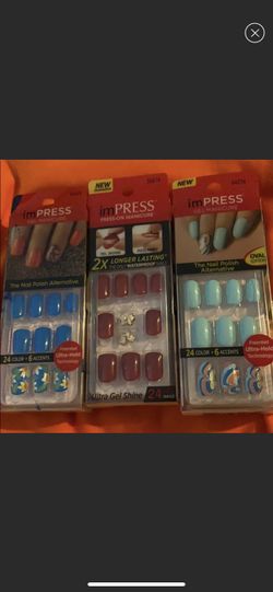3pk impress press on nails