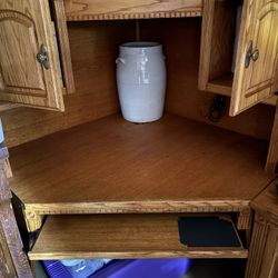 4pc Oak Desk
