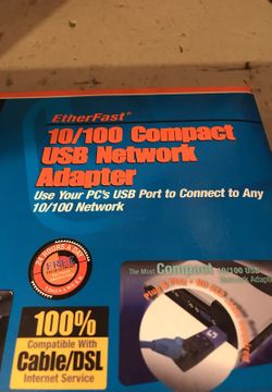 10:100 compact usb network adapter