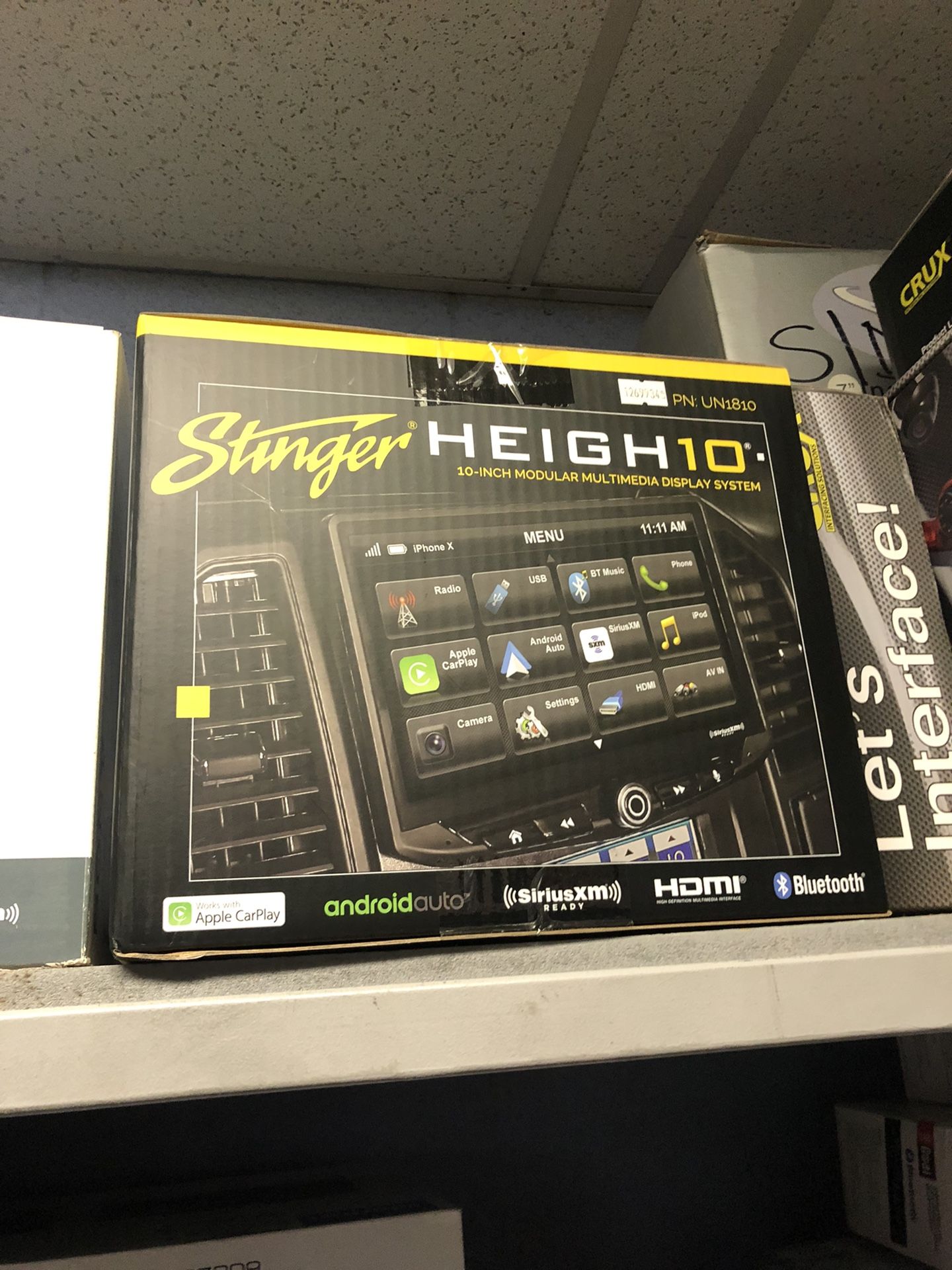 Stinger Height10 Apple CarPlay And Android Auto Stereo