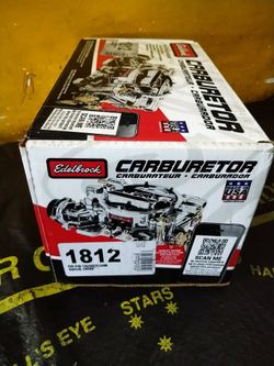 BRAND NEW  EDELBROCK CARBURETOR 1812  800 AVS THUNDER, MANUAL CHOKE  $350