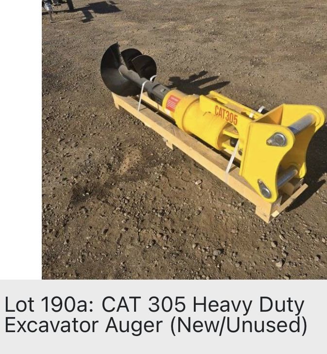 305 caterpillar Auger Attachment