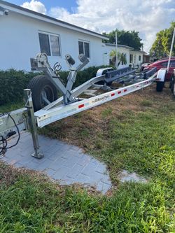 Boat trailer 12000 pounds brake on 2 axles ready to go  papers in hand