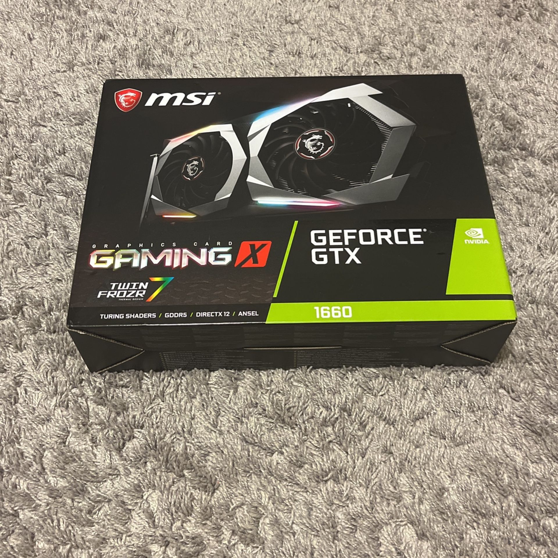 MSI GeForce GTX 1660 Gaming X 6G Graphics Card